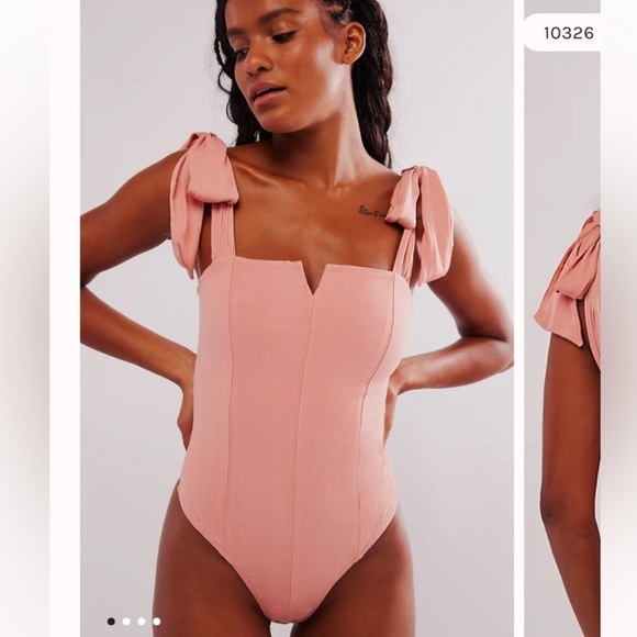 Free People Lola Bodysuit Pink - Picture 11 of 12